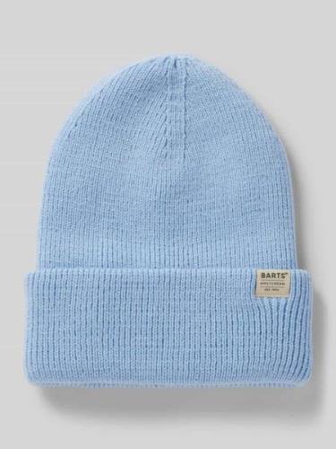 Barts Beanie mit Label-Detail Modell 'KINABALU' in Hellblau, Größe 1