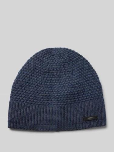 Barts Beanie mit Label-Detail Modell 'NOAR' in Marine, Größe 1