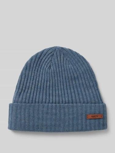 Barts Beanie mit Label-Detail Modell 'WILBERT' in Blau, Größe 1