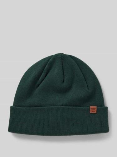 Barts Beanie mit Label-Detail Modell 'WILLES' in Gruen, Größe 1