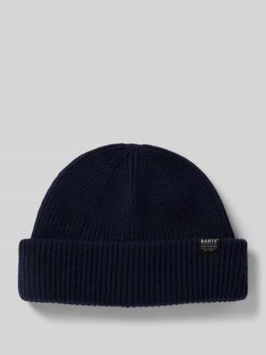 Barts Beanie mit Label-Detail Modell 'FEODORE' in Marine, Größe 1