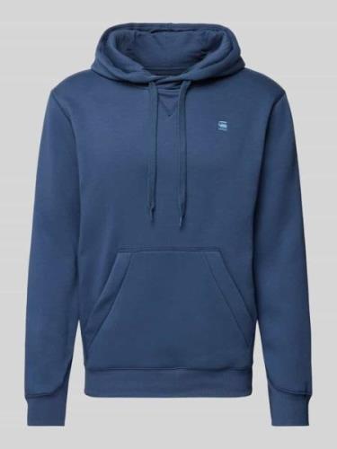 G-Star Raw Hoodie mit Logo-Stitching in Jeansblau, Größe L