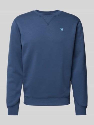 G-Star Raw Sweatshirt mit Rundhalsausschnitt und Logo-Stitching in Jea...