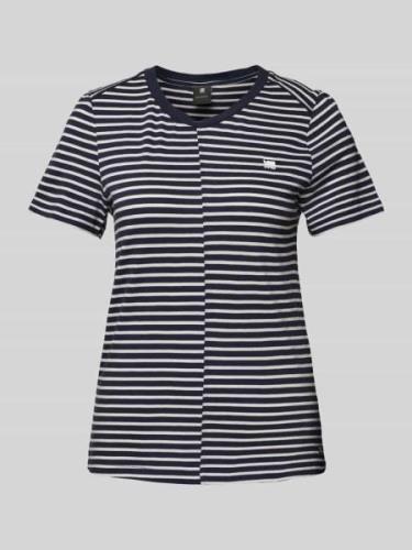 G-Star Raw T-Shirt mit Teilungsnaht in Marine, Größe L