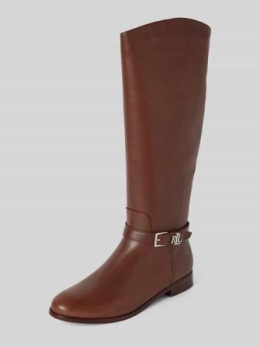 Lauren Ralph Lauren Lederstiefel mit Label-Applikation Modell 'BROOKE'...