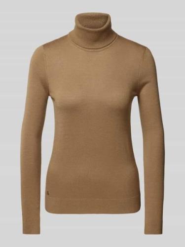 Lauren Ralph Lauren Strickpullover mit Rollkragen Modell 'ZOE' in Came...