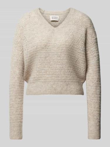 Scotch & Soda Strickpullover mit überschnittenen Schultern in Sand, Gr...