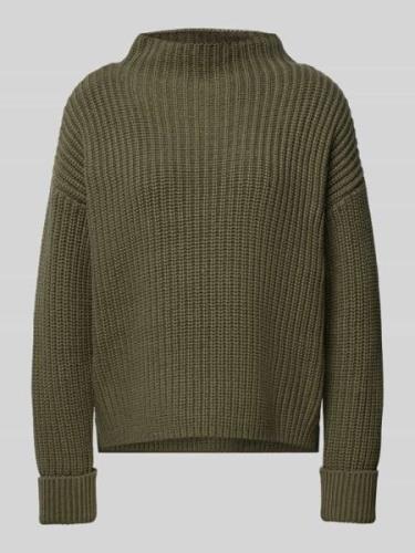 Selected Femme Strickpullover mit Turtleneck Modell 'SELMA' in Oliv, G...