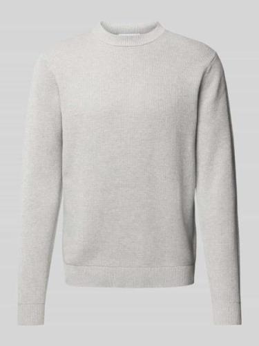 SELECTED HOMME Strickpullover mit gerippten Abschlüssen Modell 'DANE' ...