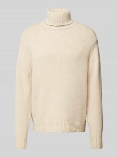 SELECTED HOMME Strickpullover mit Rollkragen Modell 'CODY' in Offwhite...