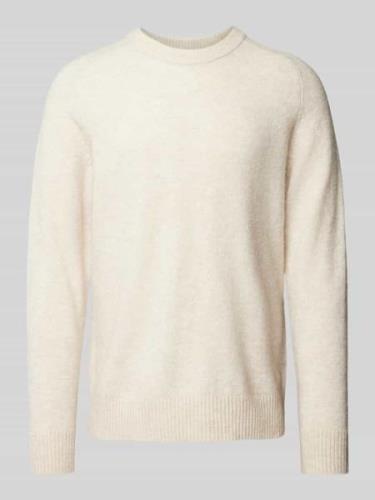 SELECTED HOMME Strickpullover mit Rundhalsausschnitt Modell 'RAI' in O...