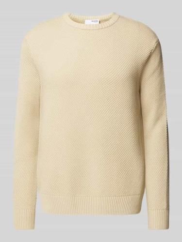 SELECTED HOMME Strickpullover mit gerippten Abschlüssen Modell 'HENNY'...