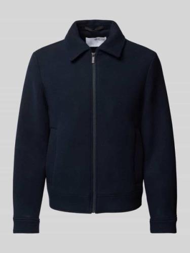 SELECTED HOMME Jacke mit Umlegekragen Modell 'NEW FILIP' in Dunkelblau...