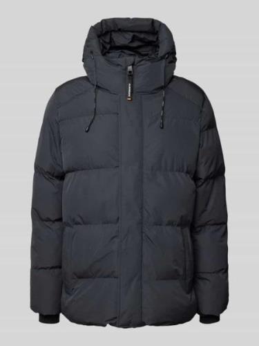 Superdry Steppjacke mit Stehkragen in Mittelgrau, Größe L