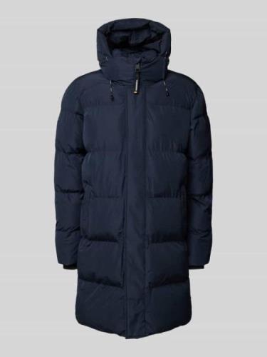 Superdry Steppjacke mit Kapuze in Marine, Größe L