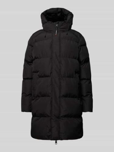 Superdry Steppjacke mit Kapuze in Black, Größe L