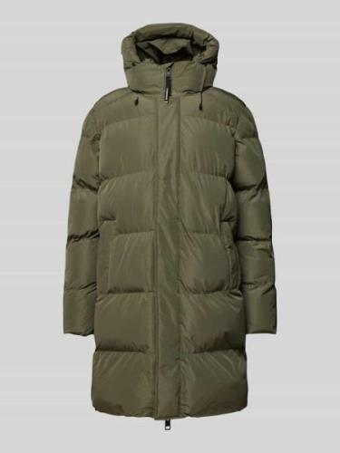 Superdry Steppjacke mit Kapuze in Oliv, Größe L