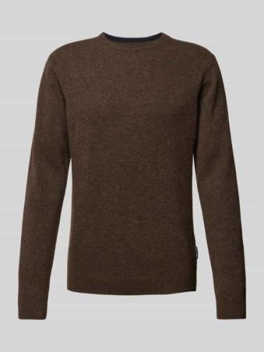 Casual Friday Strickpullover mit Strukturmuster Modell 'Karl' in Dunke...