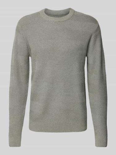 Casual Friday Strickpullover mit Strukturmuster Modell 'Karl' in Mitte...