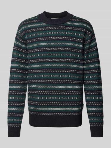 Casual Friday Strickpullover mit gerippten Abschlüssen Modell 'Klaes' ...