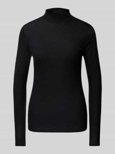 Drykorn Longsleeve mit Turtleneck Modell 'FJOLA' in BLACK, Größe L