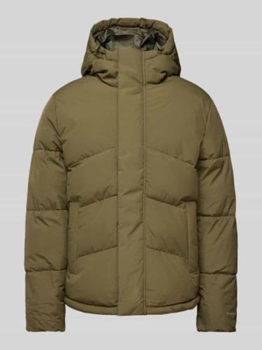 Jack & Jones Steppjacke mit Stehkragen Modell 'WORLD' in Oliv, Größe L