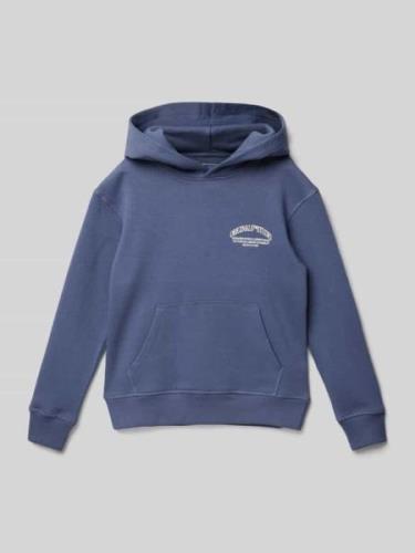 Jack & Jones Hoodie mit Label-Print Modell 'FREDERIKSBERG' in Blau, Gr...