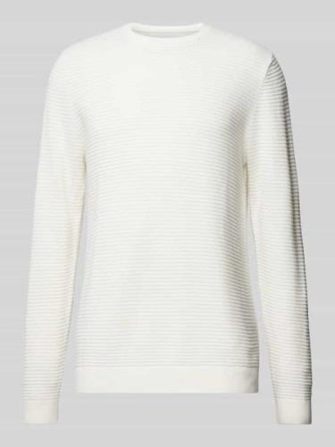 Jack & Jones Strickpullover mit Rundhalsausschnitt Modell 'OTTO' in Of...