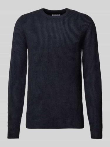 Jack & Jones Strickpullover mit Rundhalsausschnitt Modell 'LEWIS' in M...