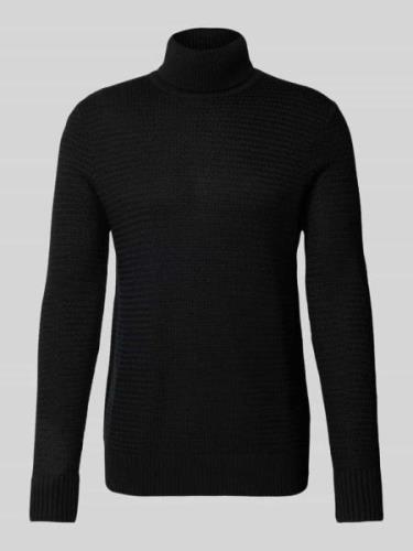 Strellson Strickpullover mit Rollkragen Modell 'Hamilton' in Black, Gr...