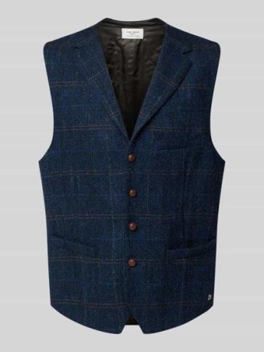 Carl Gross Harris Tweed Weste mit Brustleistentasche Modell 'Warner' i...