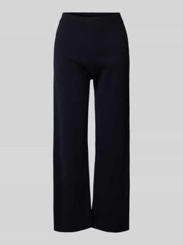 MAERZ Muenchen Wide Leg Hose mit elastischem Bund in Marine, Größe 36