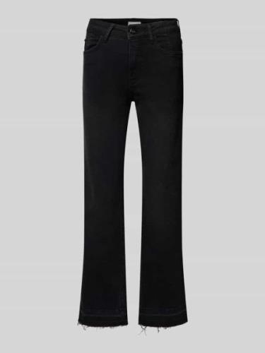 Milano Italy Bootcut Fit Jeans im 5-Pocket-Design in Black, Größe 36