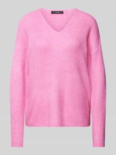 Vero Moda Regular Fit Strickpullover mit V-Ausschnitt Modell 'CREWLEFI...