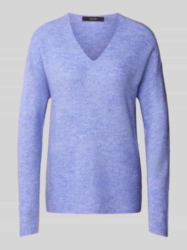 Vero Moda Regular Fit Strickpullover mit V-Ausschnitt Modell 'CREWLEFI...