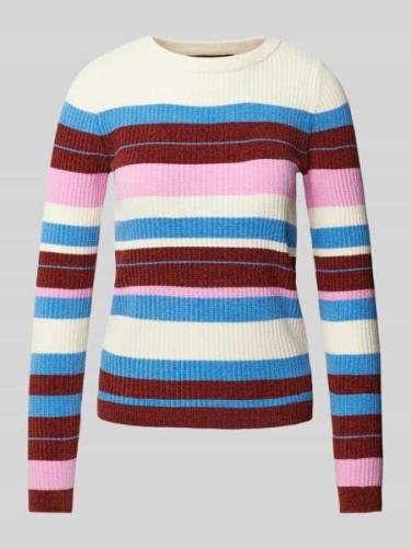 Vero Moda Slim Fit Strickpullover mit Streifenmuster Modell 'CHILI' in...