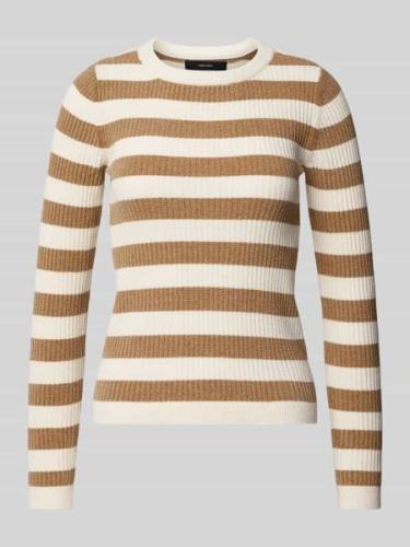 Vero Moda Slim Fit Strickpullover mit Streifenmuster Modell 'CHILI' in...