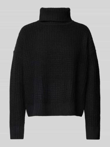 Vero Moda Regular Fit Rollkragenpullover aus Baumwoll-Mix Modell 'OMEG...