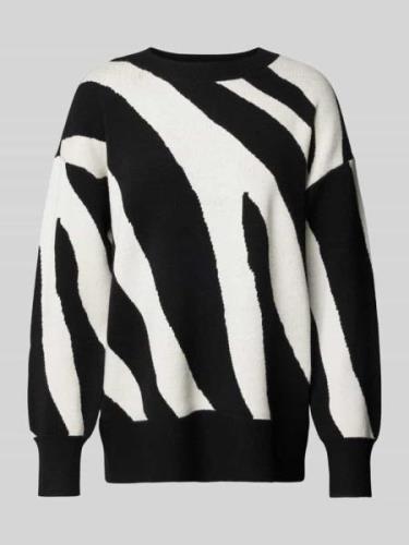 Vero Moda Regular Fit Strickpullover mit Two-Tone-Muster Modell 'NANCY...