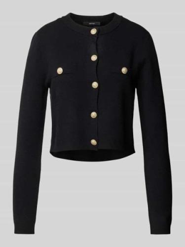 Vero Moda Strickjacke mit Rundhalsausschnitt Modell 'Saba' in Black, G...