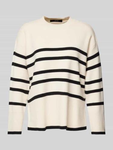 Vero Moda Pullover mit Streifen Modell 'SABA' in Offwhite, Größe L