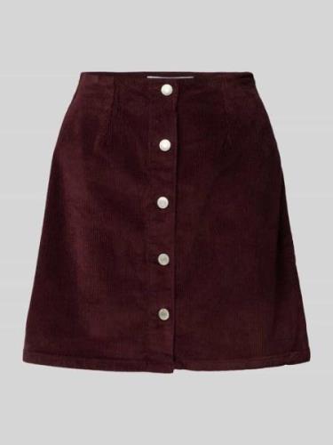 Vero Moda Mini-Rock aus Cord Modell 'ETTA' in Bordeaux, Größe XS