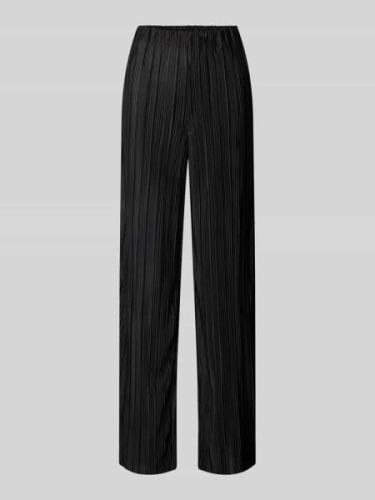 Vero Moda Plissee-Hose mit weitem Bein Modell 'PLIS' in Black, Größe L