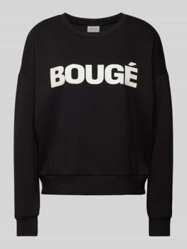 Vila Sweatshirt mit Statement-Print Modell 'SIFFI BOUG' in Black, Größ...