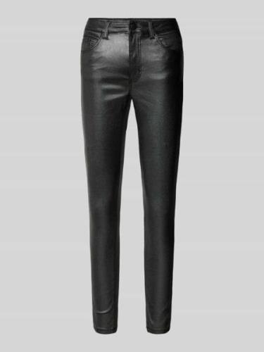 Vila Skinny Fit Jeans mit Glitter-Effekt Modell 'SARAH' in Black, Größ...