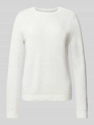 Vila Strickpullover mit Effektgarn Modell 'DALO' in Offwhite, Größe L