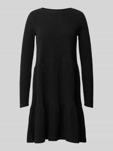 Vila Strickkleid mit Rundhalsausschnitt Modell 'Viril' in Black, Größe...