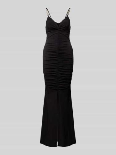 Lipsy Abendkleid mit Gehschlitz in Black, Größe 34