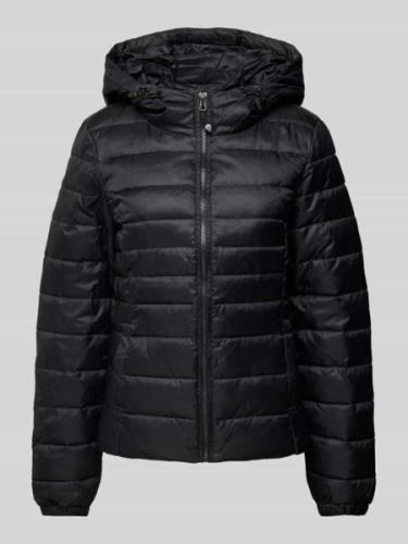 Only Steppjacke mit Kapuze Modell 'TAHOE' in Black, Größe L