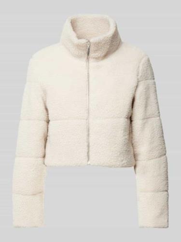 Only Regular Fit Teddy-Jacke mit Trennnähten und verkürztem Schnitt Mo...